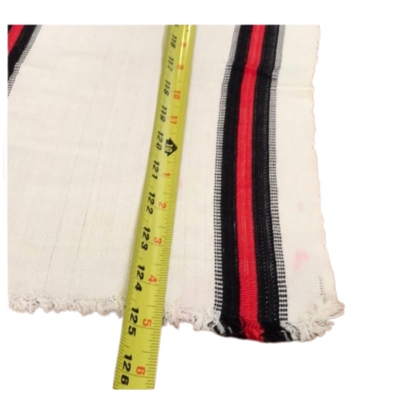 Long cloth fabric piece runner Inca red - Picture 3 of 8